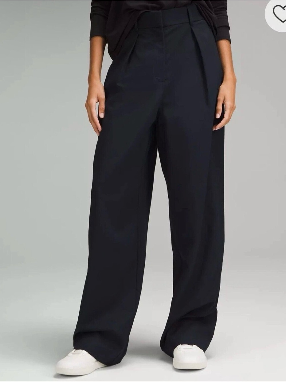 Lululemon Pleat-Front High-Rise Trouser -Size 12- True Navy